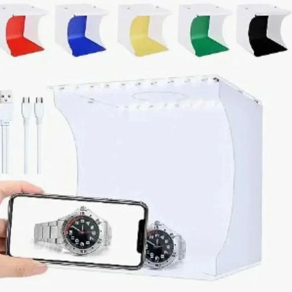 Portable  Photo Studio Box with LED Lights/USB for your Posh Closet! - Picture 1 of 17